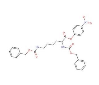 Z-Lys(Z)-ONp (CAS 21160-82-7) - chemical structure image
