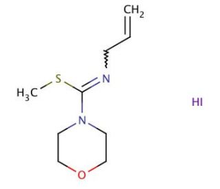 (Z)-[(methylsulfanyl)(morpholin-4-yl)methylidene](prop-2-en-1-yl)amine hydroiodide - chemical structure image