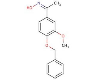 (Z)-N-{1-[4-(benzyloxy)-3-methoxyphenyl]ethylidene}hydroxylamine - chemical structure image