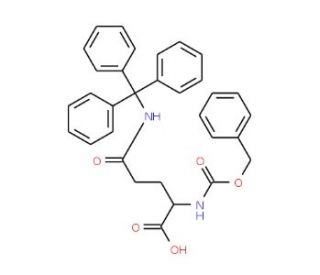 Z-Ndelta-trityl-L-glutamine (CAS 132388-60-4) - chemical structure image