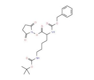 Z-Nepsilon-Boc-L-lysine-N-hydroxysuccinimide ester (CAS 3338-34-9) - chemical structure image