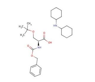 Z-Ser(tBu)-OH (dicyclohexylammonium) salt (CAS 16966-08-8) - chemical structure image