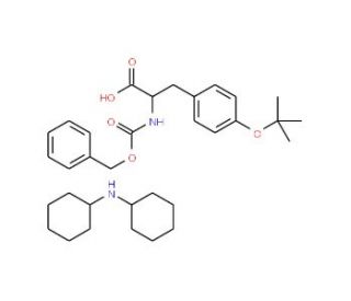 Z-Tyr(tBu)-OH (dicyclohexylammonium) salt (CAS 16879-90-6) - chemical structure image