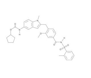 Zafirlukast (CAS 107753-78-6) - chemical structure image
