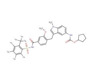 Zafirlukast-d7 (CAS 1217174-18-9) - chemical structure image