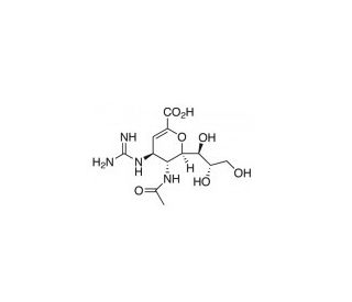 Zanamivir (CAS 139110-80-8) - chemical structure image