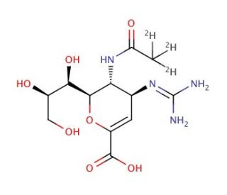 Zanamivir-13C,15N2 - chemical structure image