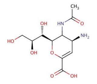 Zanamivir Amine - chemical structure image