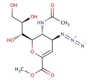 Zanamivir Azide Methyl Ester - chemical structure image