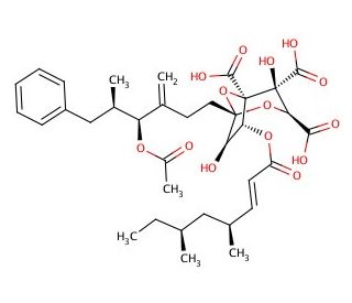 Zaragozic Acid A (CAS 142561-96-4) - chemical structure image