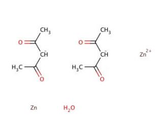Zinc 2,4-pentanedionate monohydrate (CAS 14363-15-6) - chemical structure image