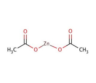 Zinc acetate (CAS 557-34-6) - chemical structure image