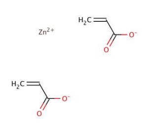 Zinc acrylate (CAS 14643-87-9) - chemical structure image