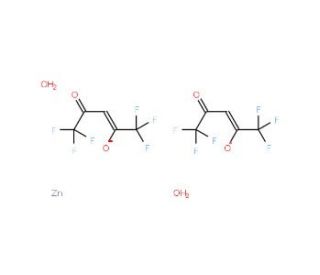 Zinc hexafluoroacetylacetonate dihydrate (CAS 16743-33-2) - chemical structure image