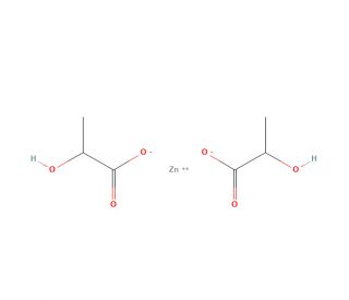 Zinc lactate (CAS 16039-53-5) - chemical structure image