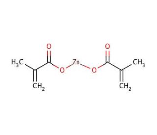Zinc methacrylate (CAS 13189-00-9) - chemical structure image