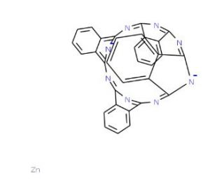 Zinc phthalocyanine (CAS 14320-04-8) - chemical structure image