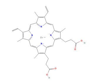 Zinc Protoporphyrin-9 (CAS 15442-64-5) - chemical structure image