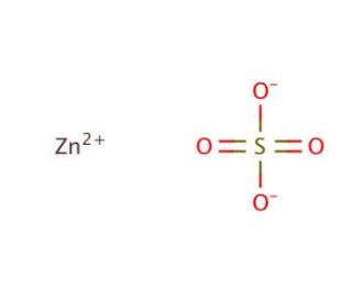 Zinc sulfate solution (CAS 7733-02-0) - chemical structure image
