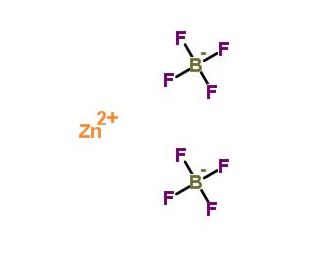 Zinc tetrafluoroborate (CAS 13826-88-5) - chemical structure image