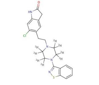 Ziprasidone-d8 (CAS 1126745-58-1) - chemical structure image