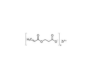 Zirconium carboxyethyl acrylate (CAS 123633-53-4) - chemical structure image