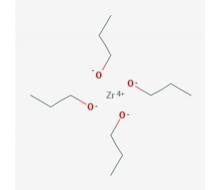 Zirconium(IV) propoxide solution (CAS 23519-77-9) - chemical structure image
