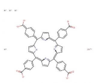 Zn(II) meso-Tetra(4-carboxyphenyl) Porphine (CAS 27647-84-3) - chemical structure image