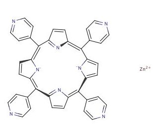 Zn(II) meso-Tetra(4-pyridyl) Porphine - chemical structure image