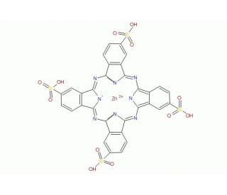 Zn(II) Phthalocyanine tetrasulfonic acid (CAS 61586-86-5) - chemical structure image