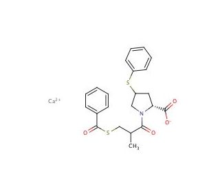 Zofenopril Calcium Salt (CAS 81938-43-4) - chemical structure image