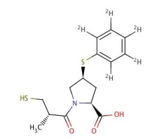 Zofenoprilat-d5 (CAS 1217716-12-5) - chemical structure image