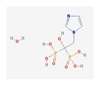 Zoledronic acid monohydrate (CAS 165800-06-6) - chemical structure image