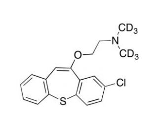 Zotepine-d6 (CAS 26615-21-4) - chemical structure image
